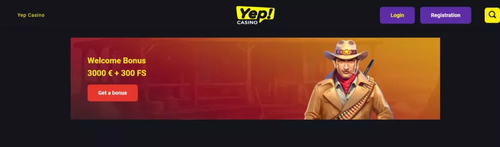 Yep Casino Willkommensbonus bis 3.000 € und 300 Freispiele